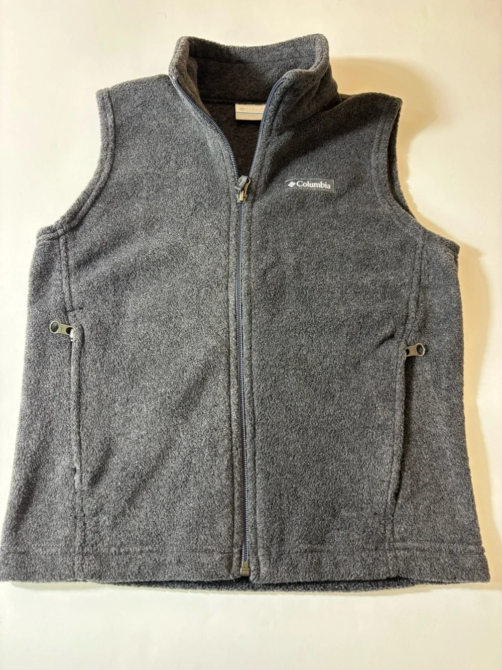 Columbia Youth Steens Mtn Fleece Vest Lightweight Unisex Back-to-School Gray 8